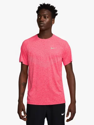 Nike Mens Stride Dri-Fit ADV Crimson/Heather/Reflective Silver Top