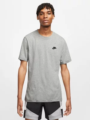 Nike Mens Sportswear Club Grey Heather/Black Tee