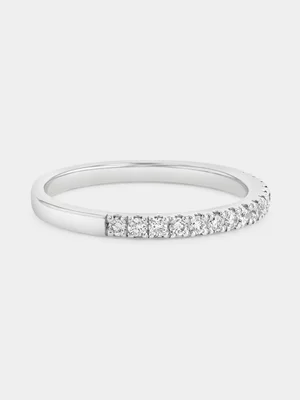 White Gold 0.25ct Diamond Claw-Set Eternity Ring 