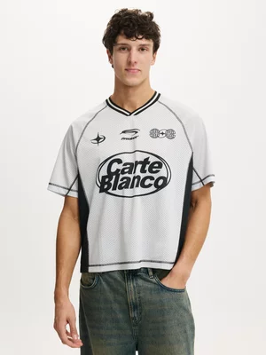 Men's Cotton On Grey Football Jersey