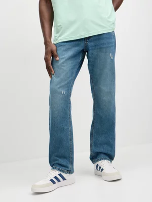 Jet Men's Mid Wash Straight Denim Jean