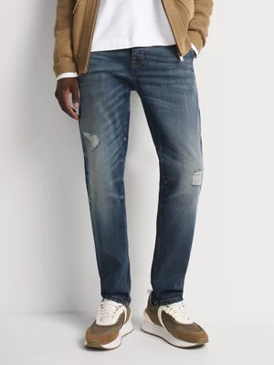 Fabiani Men's Blue Tinted Denim Jeans