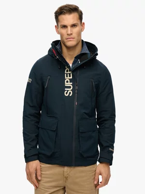 Men's Superdry Navy Hood Ultimate Emb Windbreaker