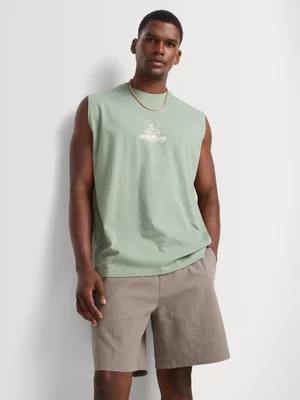 Markham Men's Textured Pull-On Brown Short