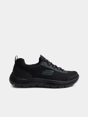 Mens Skechers Summit Black Sneaker