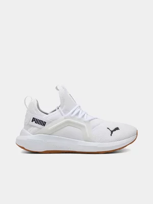 Mens Puma Softride Enzo 5 White/Black Sneaker