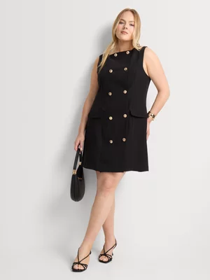 Double Breasted Shift Dress