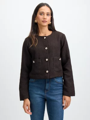 Jet Women's Brown Boucle Jacket