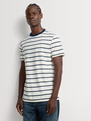 Markham Men's Slim Fit Horizontal Stripe Multicolour T-Shirt