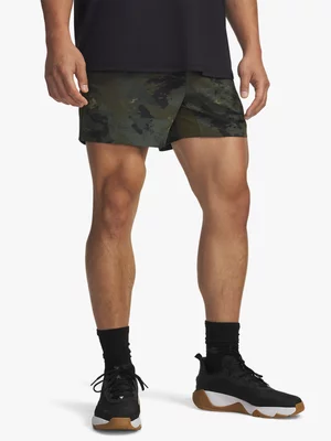 Under Armour Mens Project Rock Ultimate Green/Black Shorts