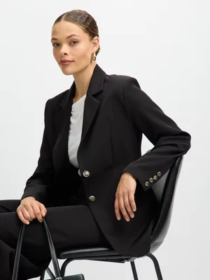 Jet Women's Black Single Breasted Blazer
