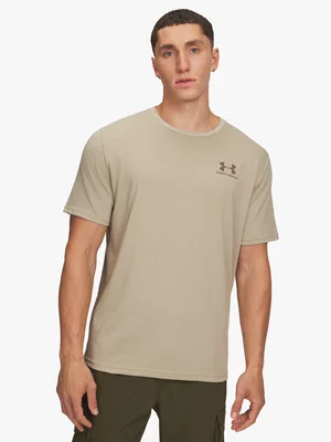 Under Armour Mens Sportstyle Left Chest Khaki/Taupe Dusk Tee