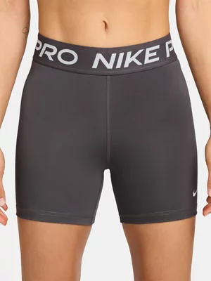 Nike Pro 365 Womens 5 Inch Thunder Grey/White Bike Shorts
