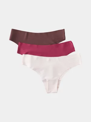 Women's Cotton On Multi The Invisible 3 Pack Cheeky Brief