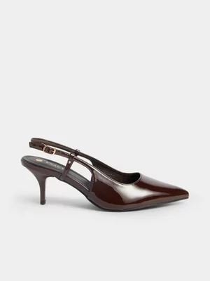 Exact Women's Brown Slingback Heels