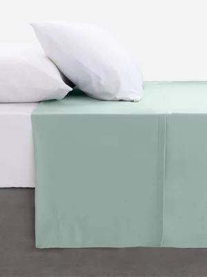 Volpes Duck Egg Brushed Cotton Flat Sheet