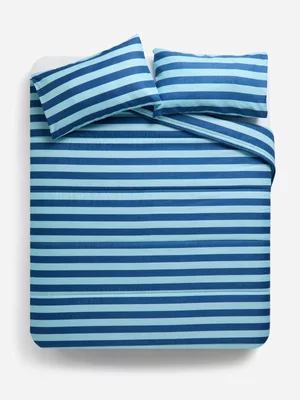 Jet Home BF 2Tone Blue Stripe Comforter