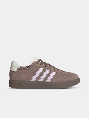 Women's adidas Grand Court 2.0 Brown/Lavender Sneaker