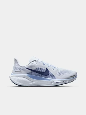 Nike Womens Pegasus 41 White/Diffused Blue Running Shoes 