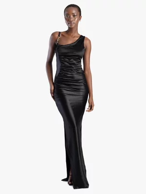 Women's Sissy Boy Black Asymmetric Maxi Dress