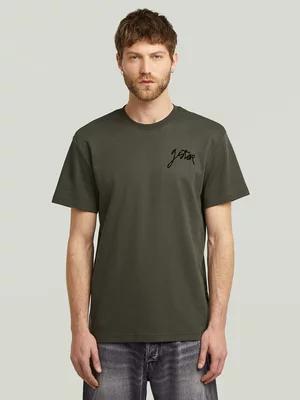 G-Star Men's Ventura Script Grey T-Shirt
