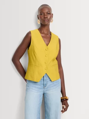 Traditional Capri Linen-like Waistcoat