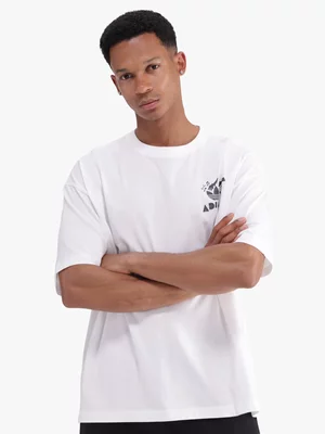 adidas Originals Men's Jazz Club White T-shirt