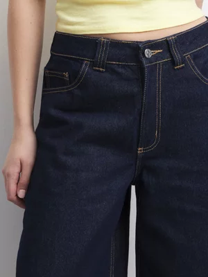 The FIX Women's Raw Wash Bermuda Denim Jorts 