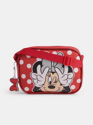 Jet Younger Girls Red Minnie Sling Bag