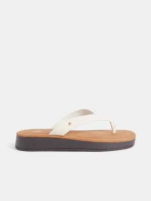 Moulded Thong Slip On Sandals