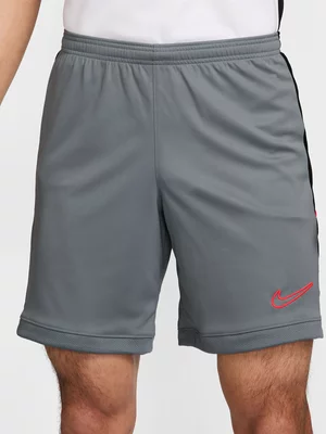 Nike Mens Dri-Fit Academy Grey/Black/Crimson Soccer Shorts