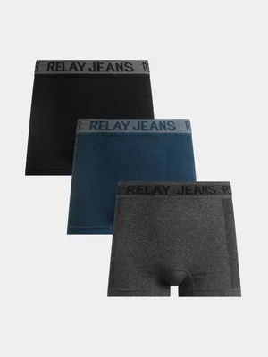 Relay Jeans Men's 3 pack Panel Multicolour Boxers