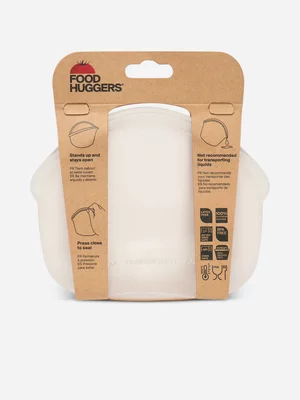 Food Huggers Reusable Silicone Bag 400ml Clear 