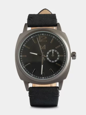 Markham Men's Classic Square Black Watch