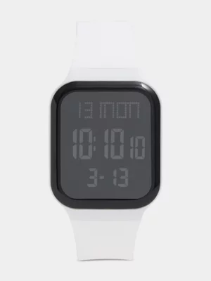 Exact Men's White Silicone Strap Watch