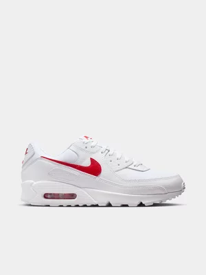 Nike Men's Air Max 90 White/Red Sneaker