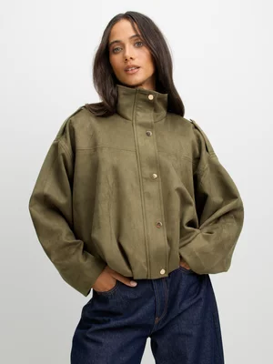 Exact Women's Fatigue Bubble Bomber Jacket