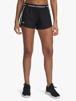 Under Armour Womens Tech Play Up 3 Inch Black/White Shorts