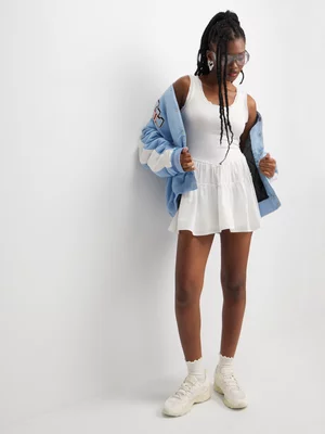 The FIX Women's Milk Cotton Flippy Mini Dress