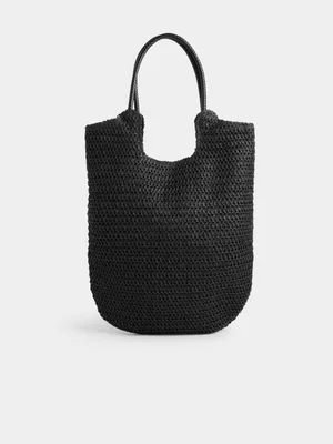Jet Women’s Black Fashion Straw Bag
