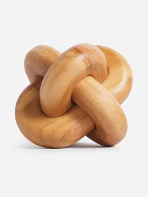 Jet Home Natural Medium Wood Ornament