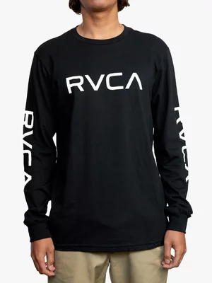 Men's RVCA BIG Black Long Sleeve T-Shirt