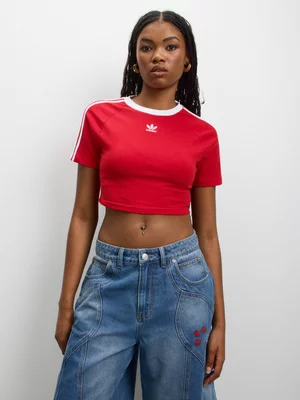adidas Originals Women's Better Scarlet Red Baby T-shirt