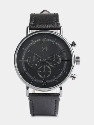 Markham Men's Aviator Black Watch