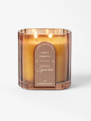 Amber Deco Jar Candle 10.5 x 8 x 10cm