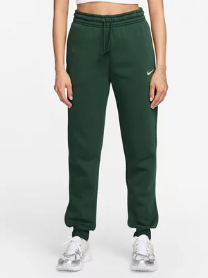 Nike Womens Sportswear Pheonix Fleece Green Sweatpants