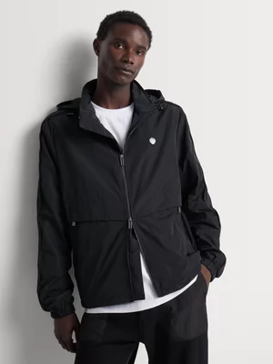 Fabiani Men's Black Tech Windbreaker Jacket
