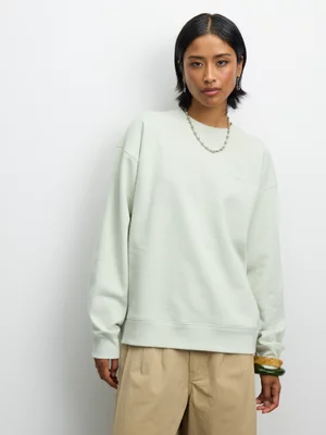 Redbat Classics Women's Basic Crew Green Sweat Top