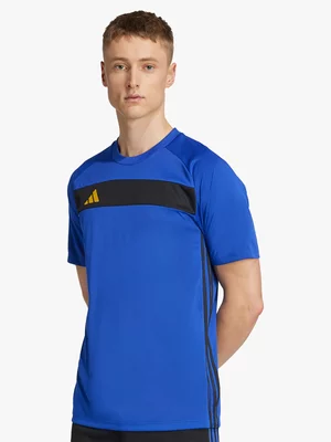 adidas Mens Tiro Essential Blue/Black/Yellow Tee