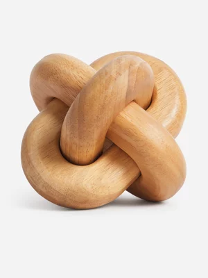 Jet Home Natural Wood Small Ornament 